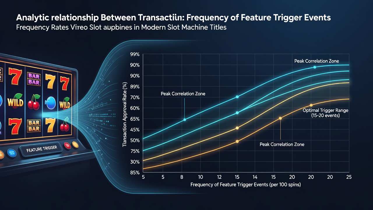 Chart showing transaction approval rates alongside slot feature trigger data from casino platforms in 2026