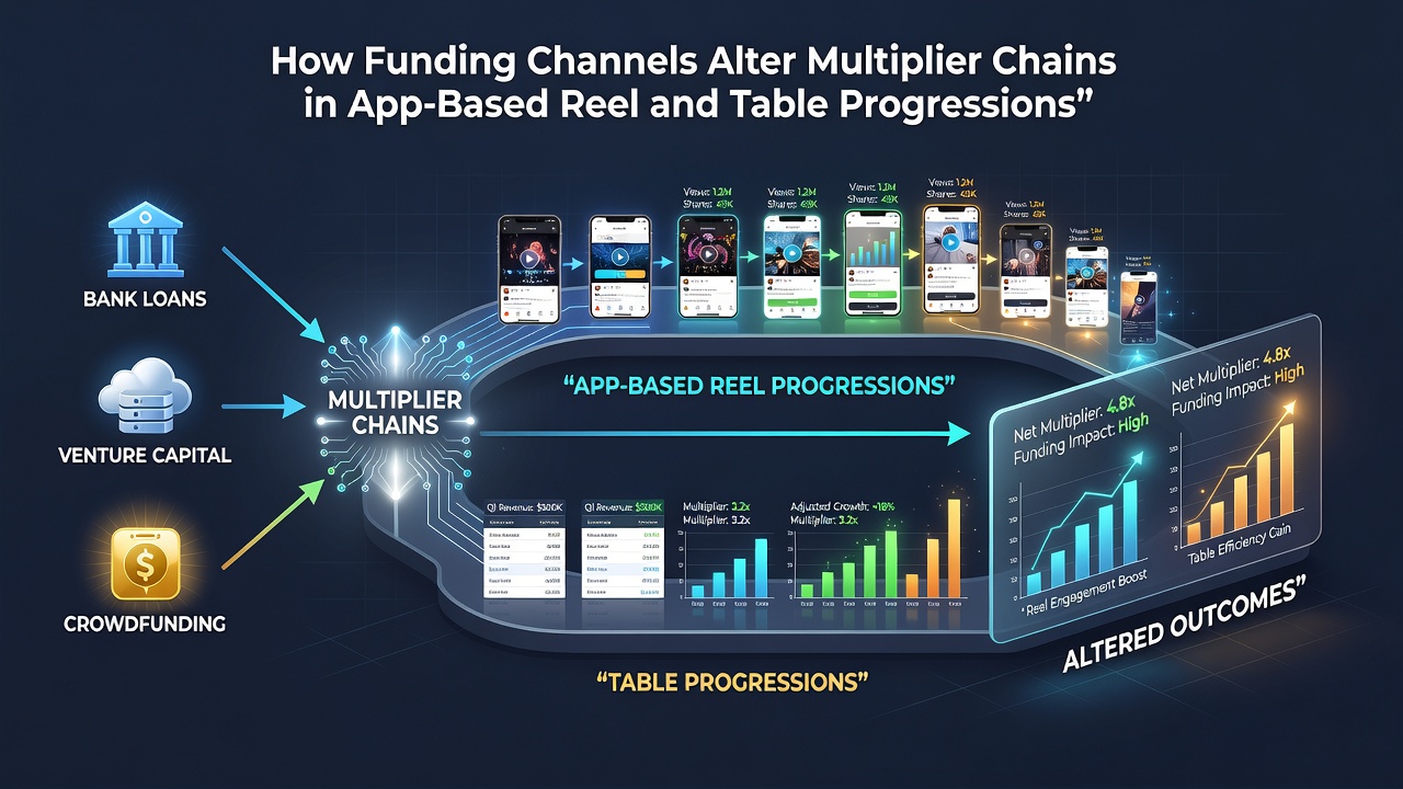 Diagram illustrating multiplier chain pathways in mobile casino apps linked to various deposit methods