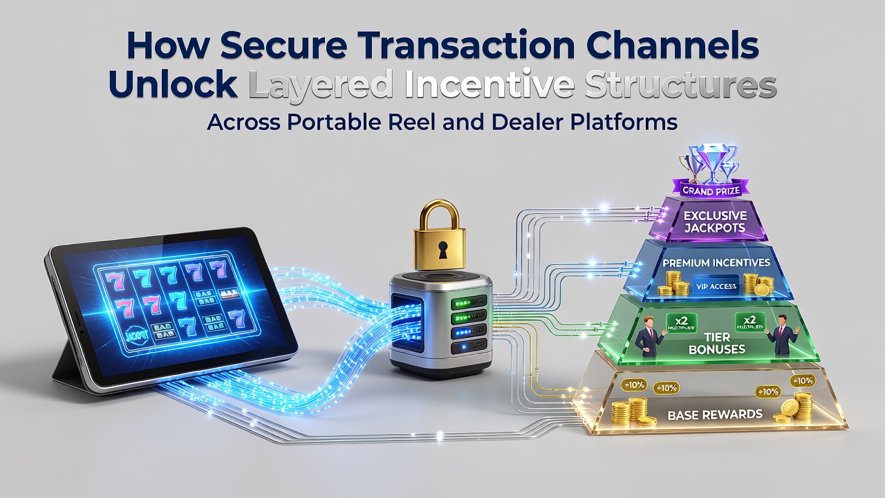 Secure transaction channels enabling layered incentives on mobile reel and live dealer platforms
